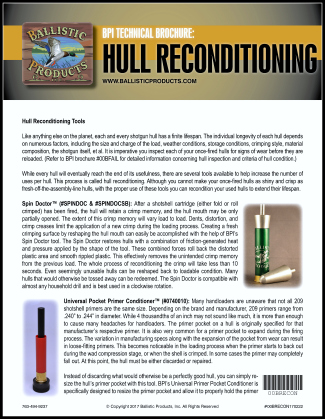 Front cover of the hull reconditioning brochure.