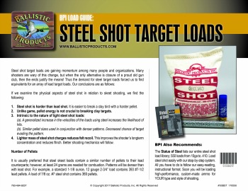 Front page of the Intro to Steel Target brochure.