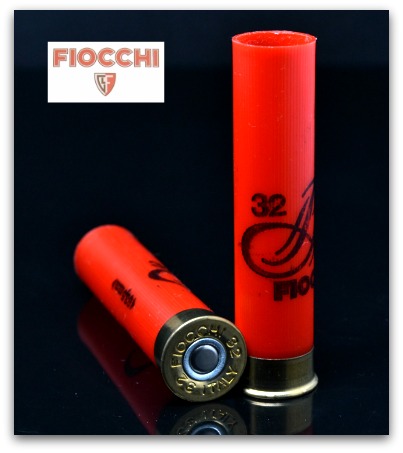 Close-up of two Fiocchi 32 gauge hulls.
