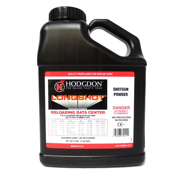 Close-up of a Longshot Smokeless Powder Keg.