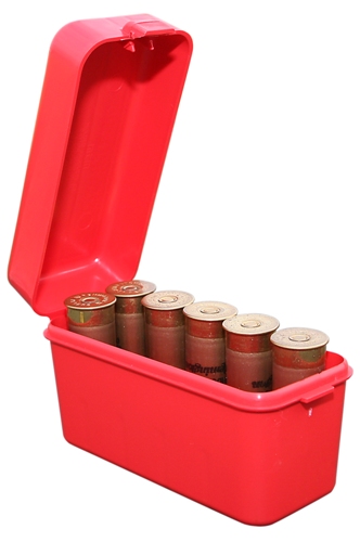 Close-up of shotshell case.