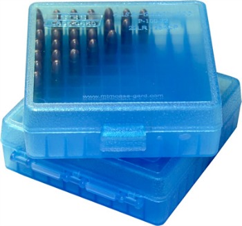 Close-up of ammo box.