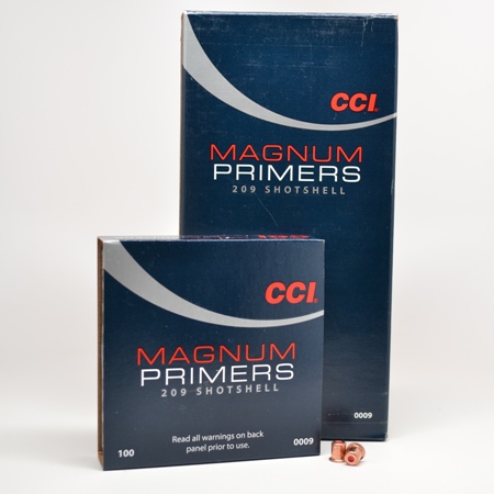 Box of 1000 CCI 209M Magnum shotshell primers for heavy-duty loads