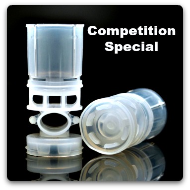 Close-up of two Comp Special 12 gauge wads.