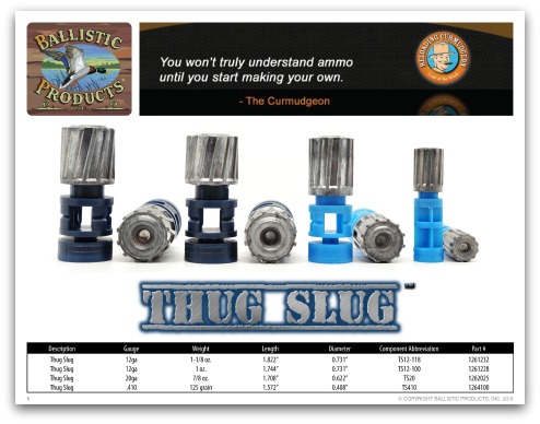 Front page of the thug slugs brochure.